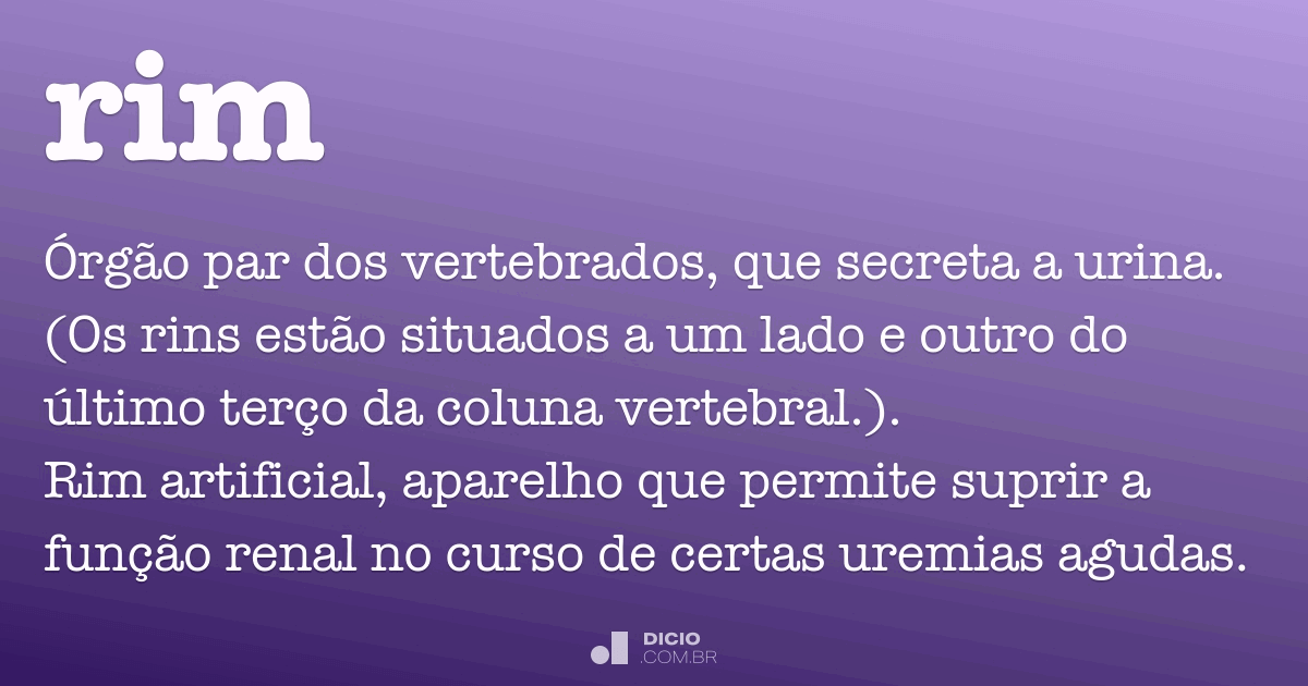 Rim - Dicio, Dicionário Online de Português