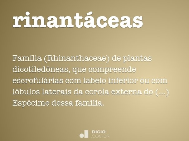 rinantáceas