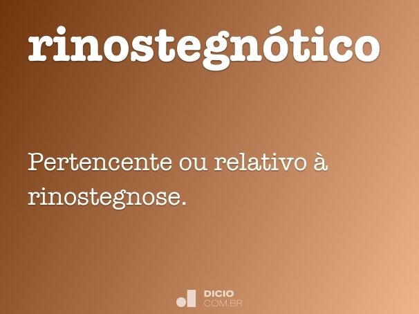 rinostegnótico