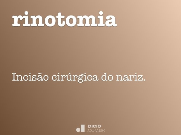 rinotomia