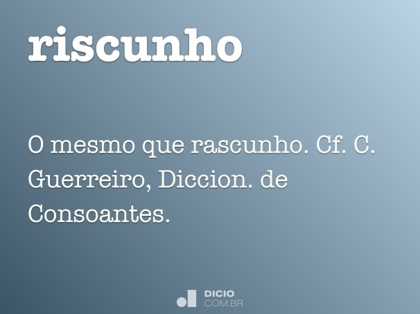 riscunho