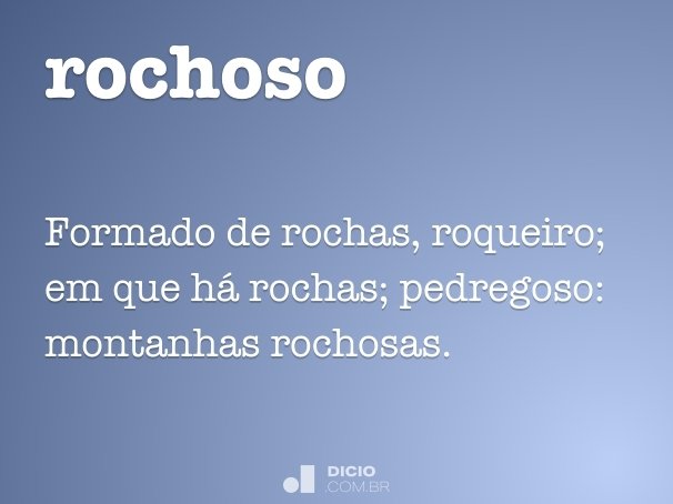 Roqueiro - Dicio, Dicionário Online de Português