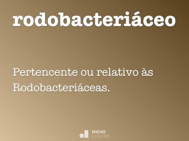 rodobacteriáceo