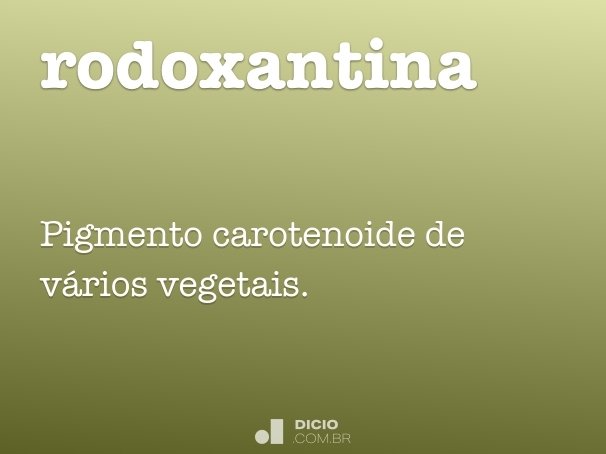 rodoxantina