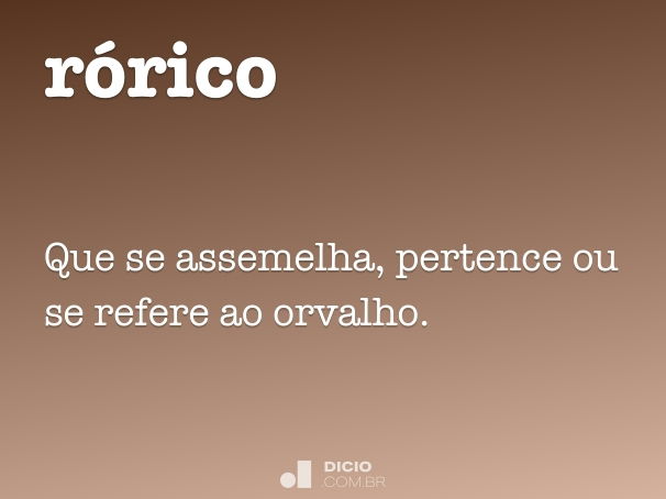 Ró-ró - Dicio, Dicionário Online de Português