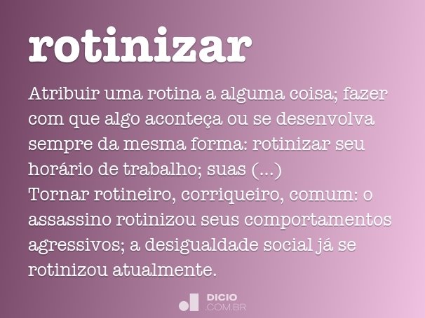 rotinizar