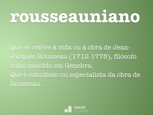 rousseauniano