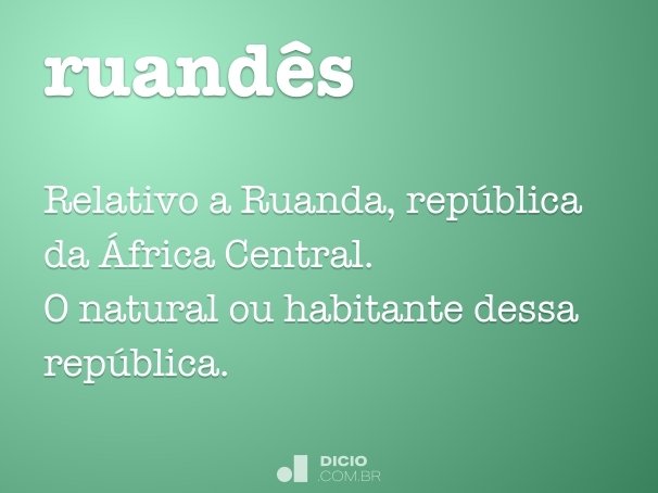 ruandês