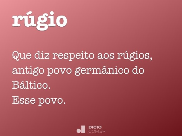 Ruga - Dicio, Dicionário Online de Português