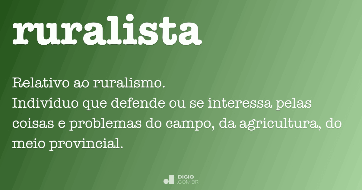 Ruralista Dicio, Dicionário Online de Português