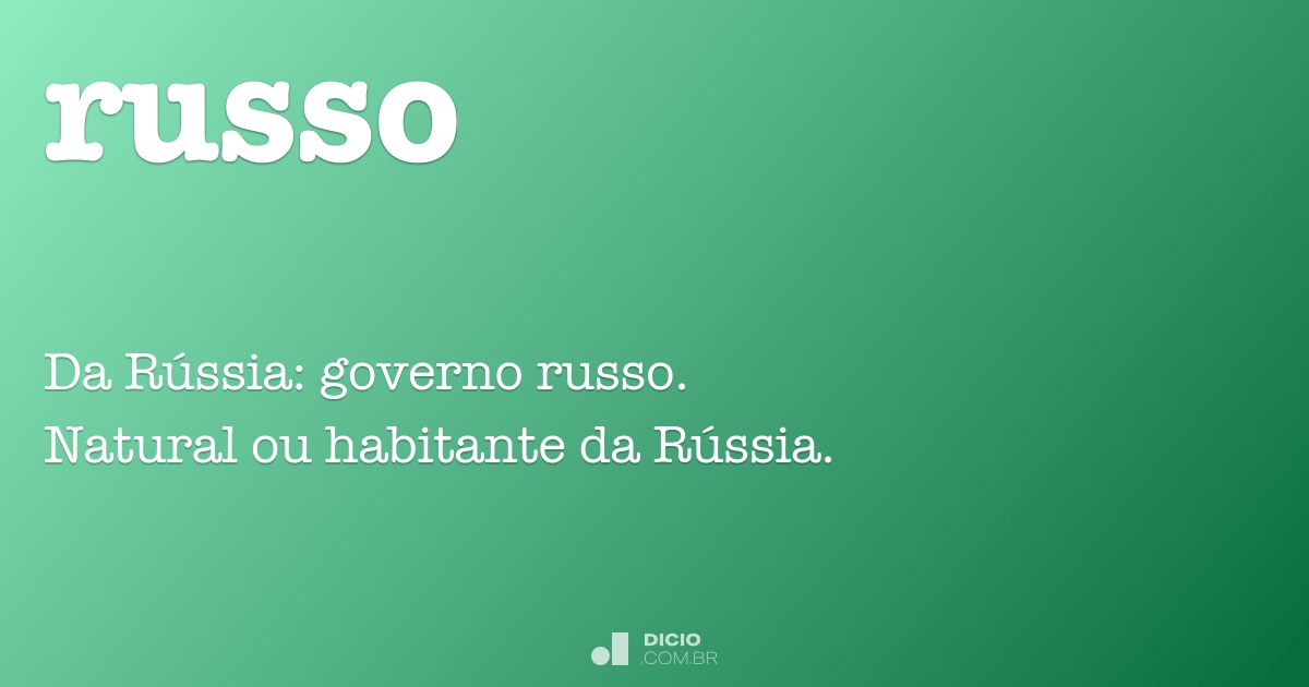Rusgar - Dicio, Dicionário Online de Português
