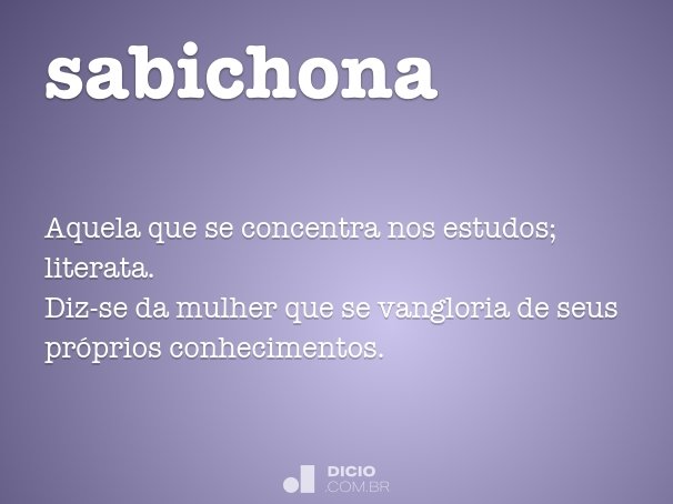 sabichona