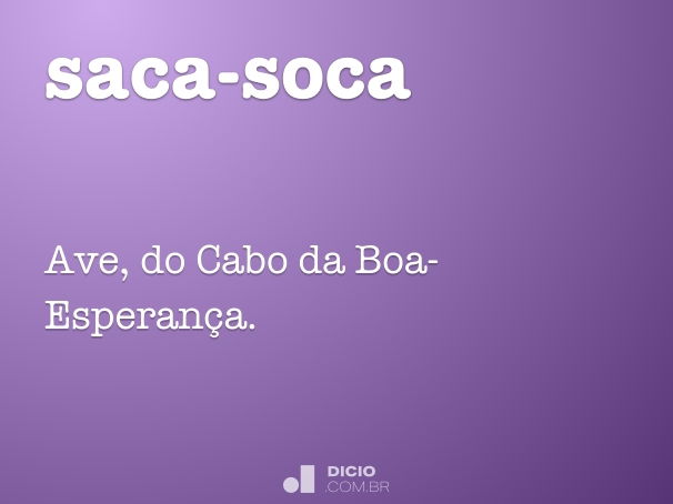 Soca - Dicio, Dicionário Online de Português