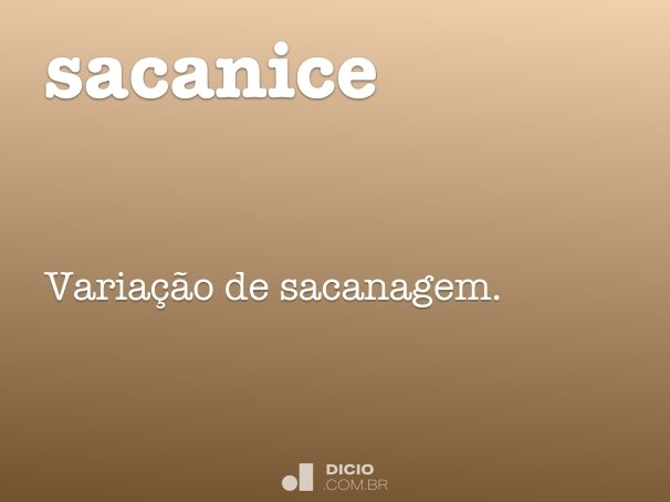 sacanice