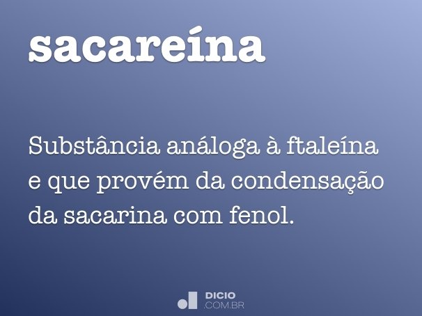sacareína
