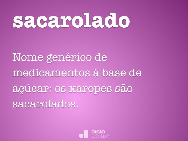 sacarolado