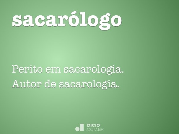 sacarólogo