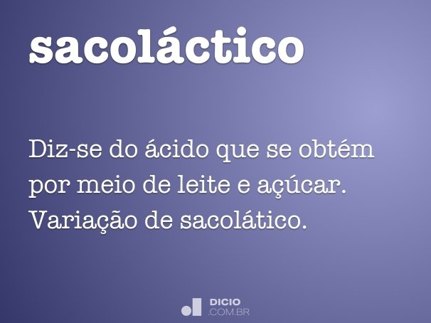 sacoláctico