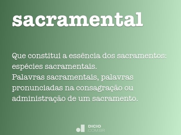 sacramental