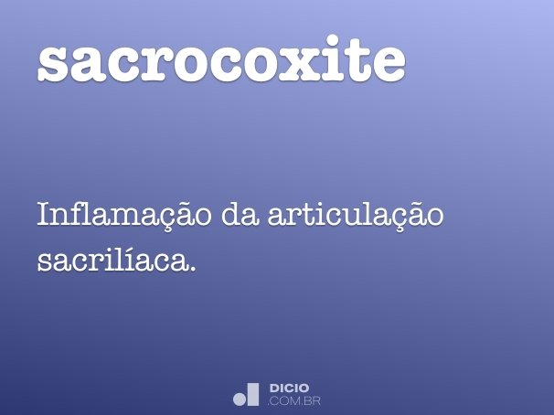 sacrocoxite