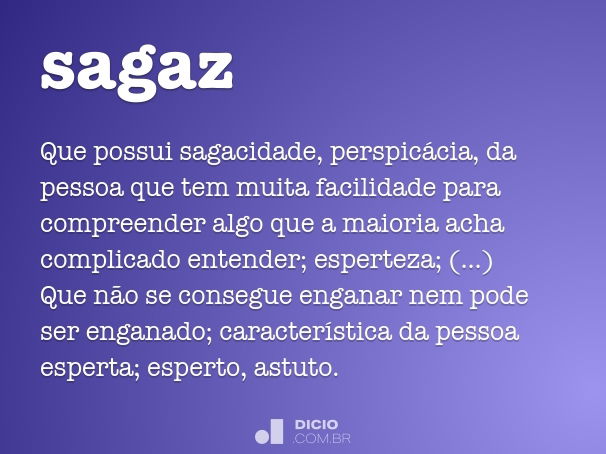 Sagaz - Dicio, Dicionário Online de Português