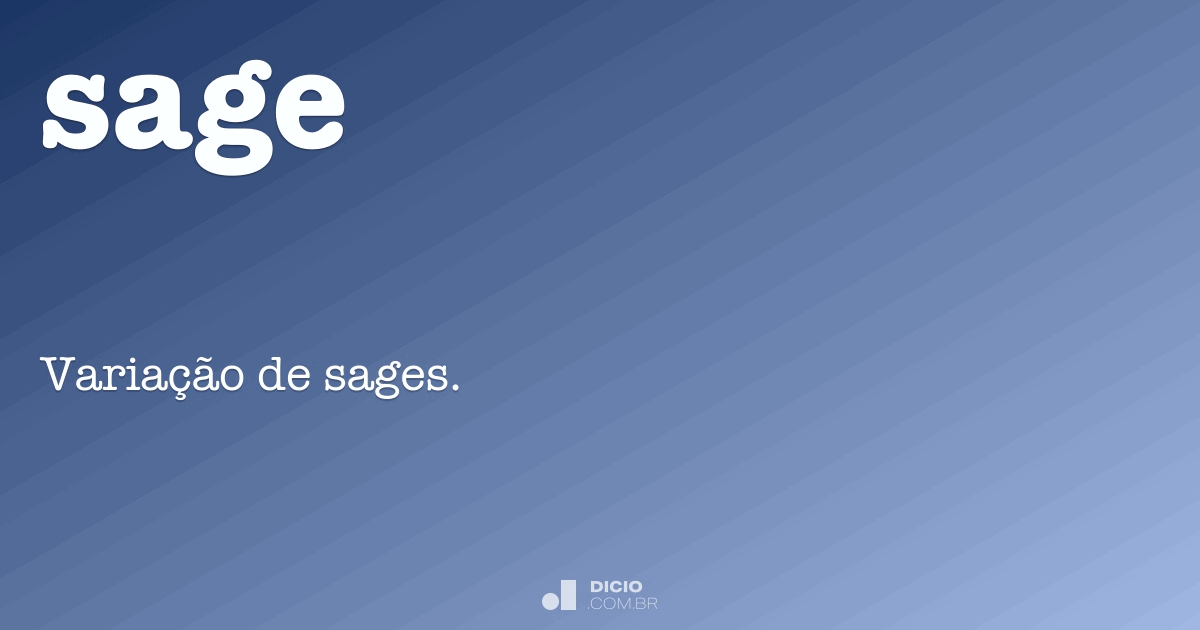 Sage Dicio, Dicionário Online de Português