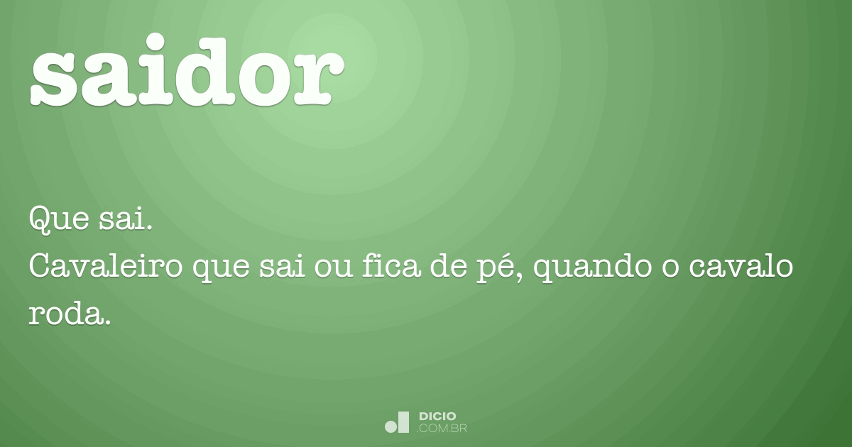 Saidor Dicio, Dicionário Online de Português