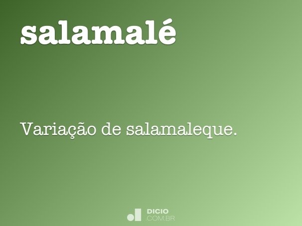 salamalé