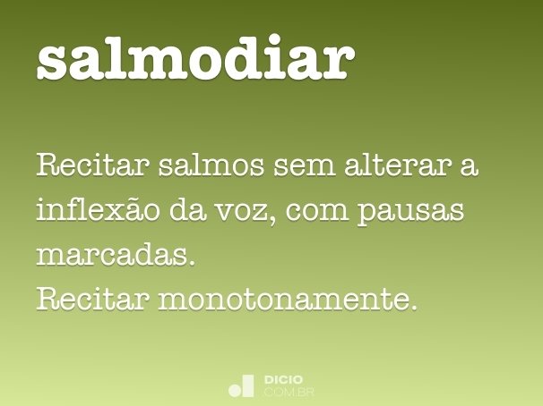 salmodiar
