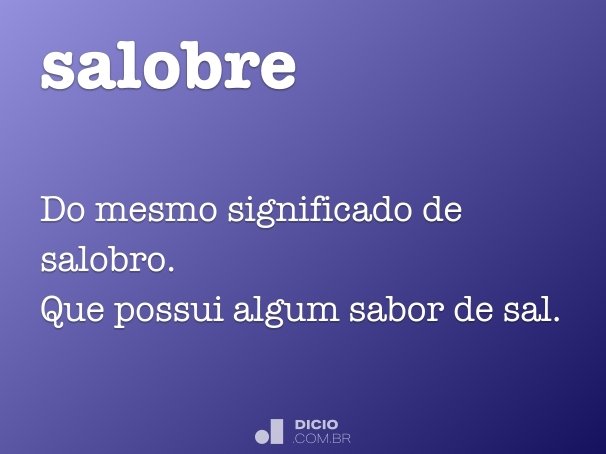 salobre