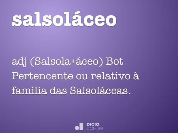 salsoláceo