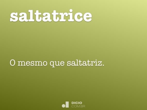 saltatrice