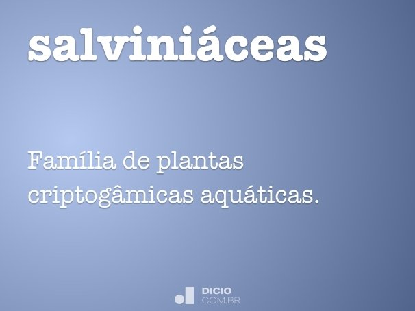 salviniáceas