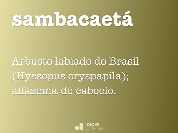 sambacaetá