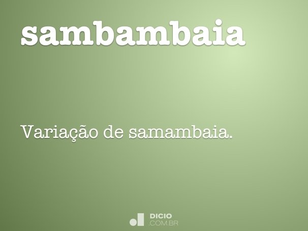 sambambaia