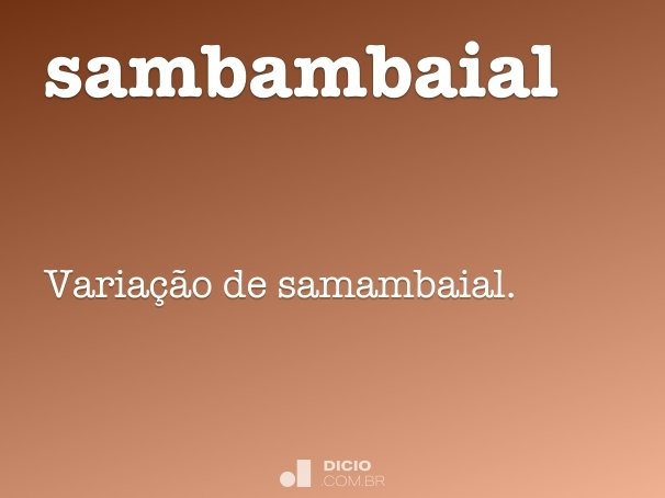 sambambaial