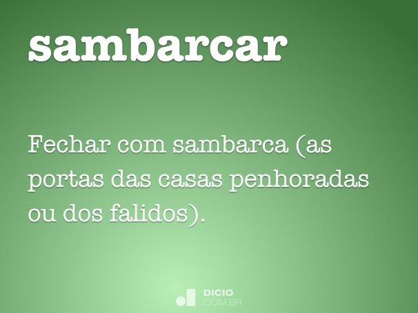 sambarcar