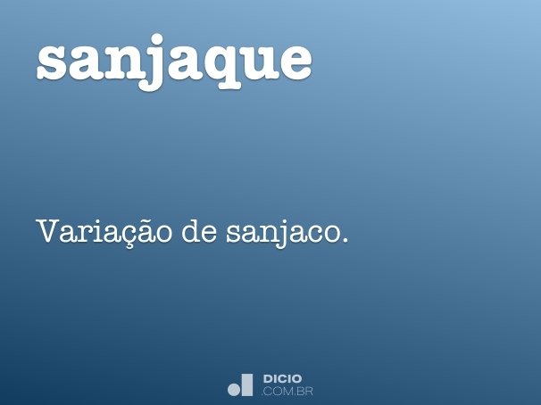 sanjaque