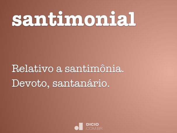santimonial