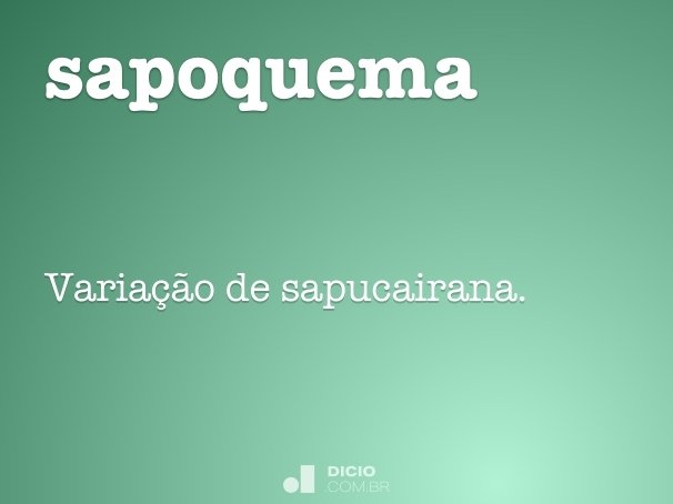 sapoquema