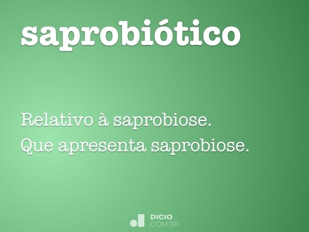 saprobiótico