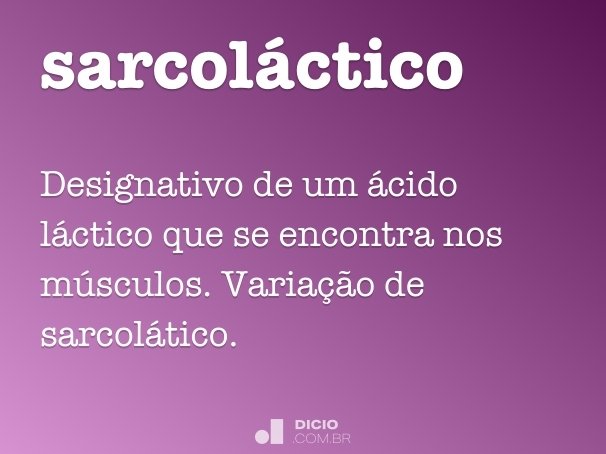 sarcoláctico