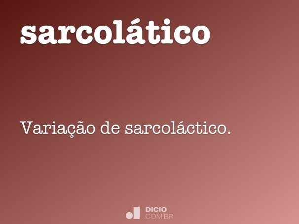 sarcolático