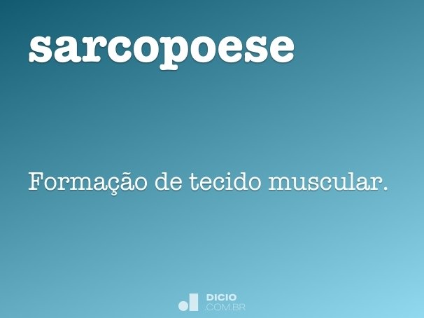 sarcopoese
