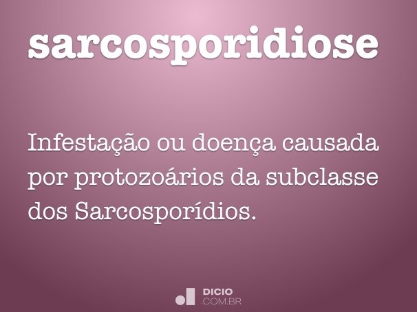 sarcosporidiose