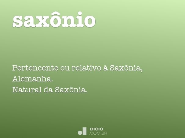saxônio