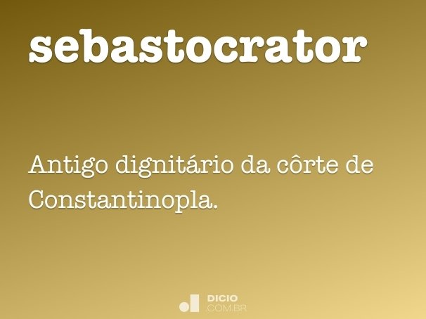 sebastocrator