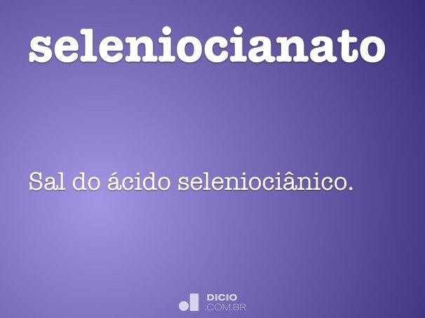 seleniocianato