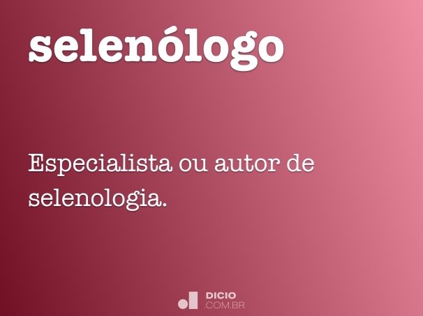 selenólogo