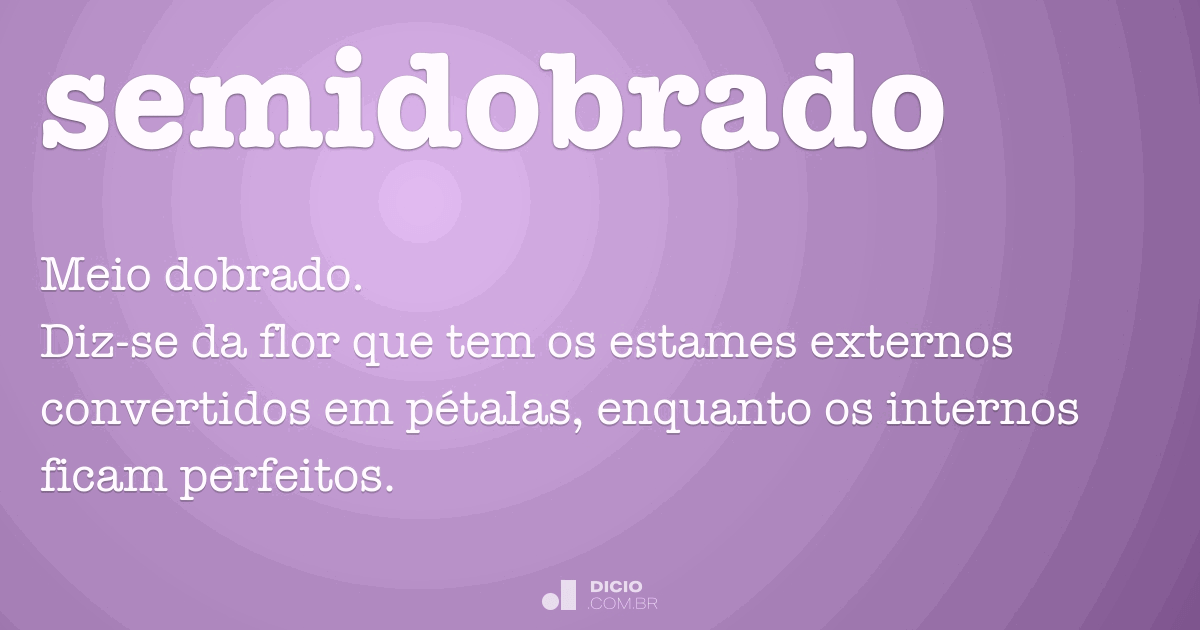 Dobrado - Dicio, Dicionário Online de Português